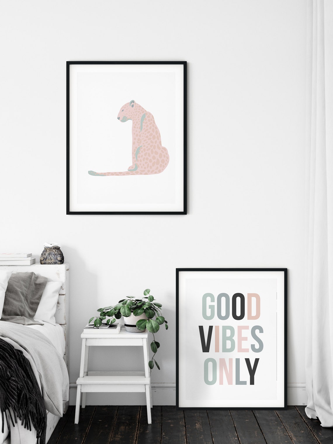 Good Vibes Only Pastel Nursery Print Pastel Quote Prints | Etsy