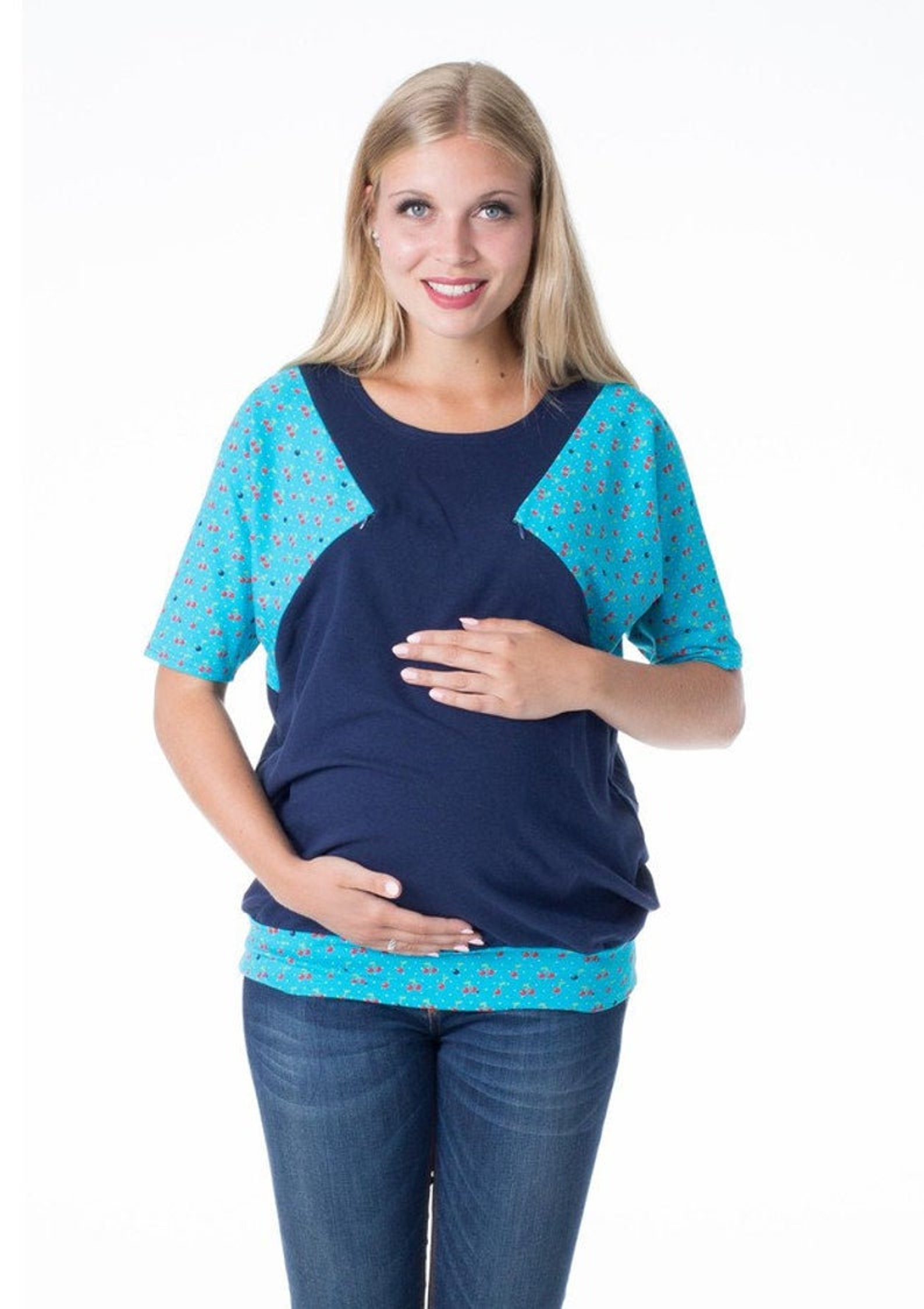 Gofuture® 3in1 Top Maternity Nursing Top Breastfeeding Shirt Etsy UK