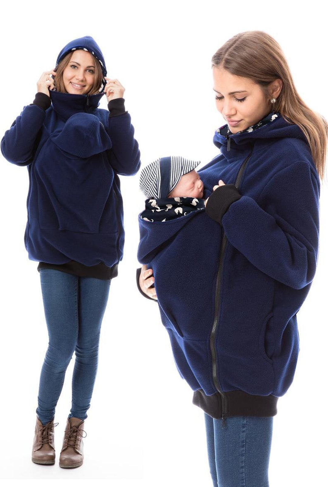 Gofuture® Baby Carrying Jacket Baby Wearing Hoodie Kangaroo Etsy