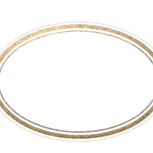 Je 36 selbstklebende Etiketten oval mit goldenen Rahmen Teeetiketten Klebeetiketten für Gläser beschreibbar Haftetiketten Dosen bedruckbar
