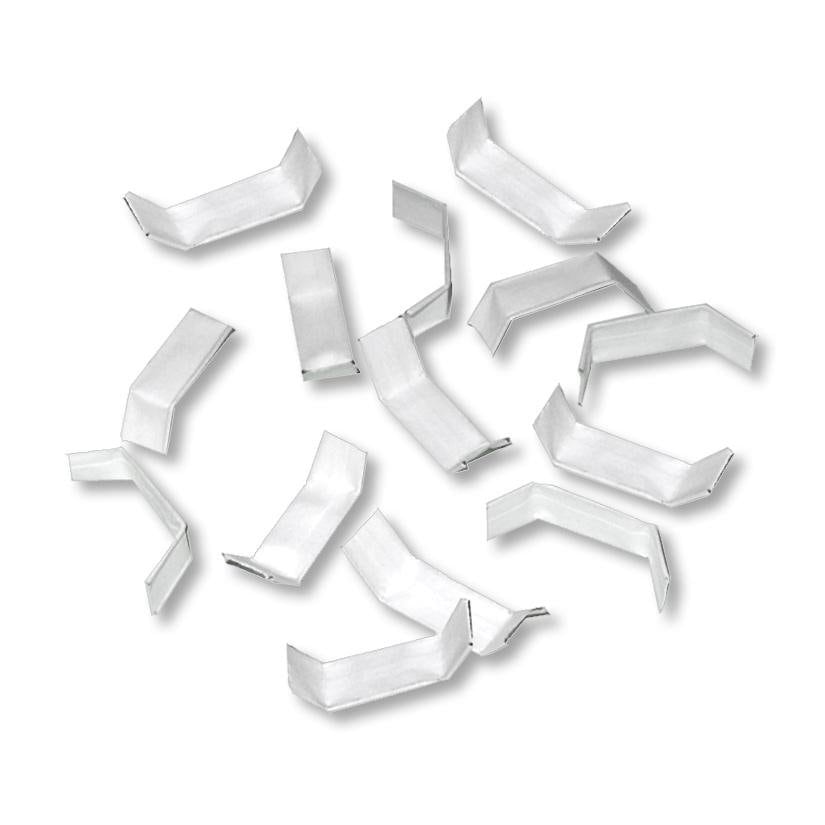 1000 Closure Clips 33 Mm White Closure Strips Paper Clips Clip Tapes