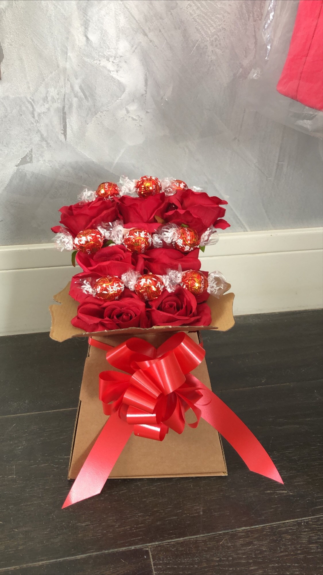 Lindor Chocolate Flower Bouquets Flowers with Chocolate Etsy