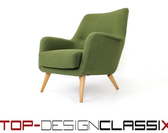 TOP, 1a restauriert, Knoll Lounge Chair, Sessel, 1950, Marco Zanuso, Gio Ponti Stil, handvernähte Schurwolle, höchste Handwerkskunst