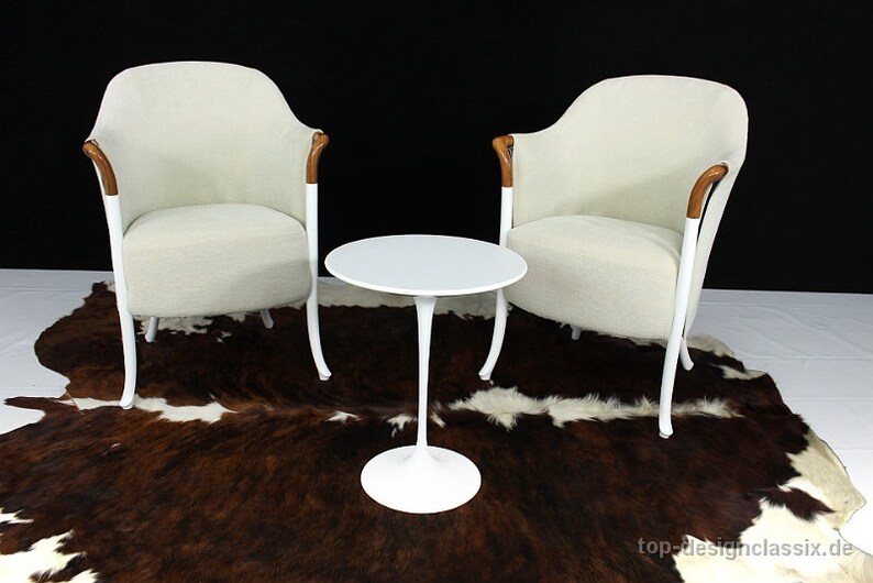 like new, set of 2x Giorgetti Progetti armchairs by Umberto Asnago, Italy, signed, with Pau Ferro armrests, new price 5618 euros image 7