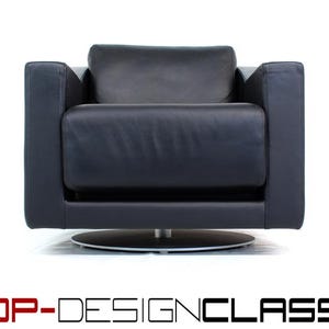 wie neu, Rolf Benz 350 Lounge Chair / Sessel drehbar mit premium Leder, Neupreis  2900,- Euro inkl. zusätzlicher Leder-Kopfstütze