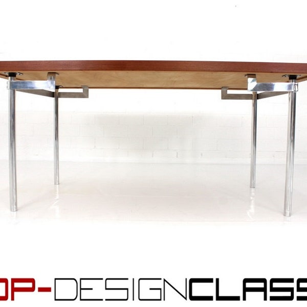 like new, Hans J. Wegner Mod. 318 teak dining table for 4-6 people, Danish design, 1a restored