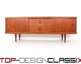 wie neu, 1a restauriert H. W. Klein für Bramin, Danish Mid Century Teak Sideboard, Anrichte, Dänemark, 1960er, fantastischer Zustand