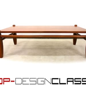 neuwertig, Danish Teak Couchtisch im Stil von Sergio Rodrigues u. Percival Lafer, exzellenter Zustand
