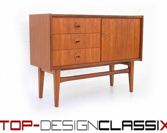 comme neuf, 1a restauré, Bartels Mid-Century Teak Sideboard, Allemagne années 1960