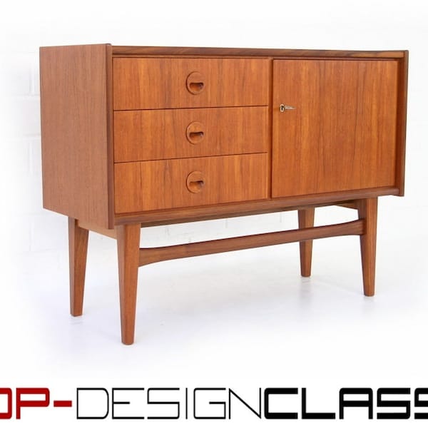 comme neuf, 1a restauré, Bartels Mid-Century Teak Sideboard, Allemagne années 1960