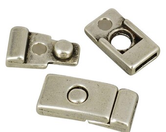 gold Schmuckelement Leder /& Bänder 3x Zamak Schiebeperle Engelsflügel ID 5x2mm