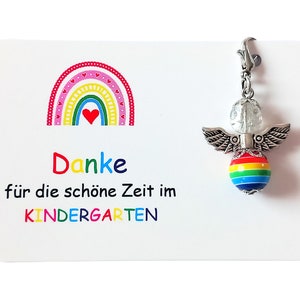 Schutzengel Erzieherin Anhänger Geschenkkarte Schlüsselanhänger Charm Glücksbringer beste Lieblingserzieherin Geschenk Kindergartenabschied