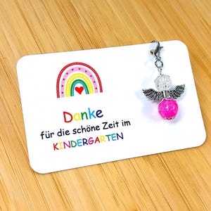 Erzieherin Abschiedsgeschenk Schutzengel Geschenkkarte Schlüsselanhänger Glücksbringer beste Erzieher Geschenk Kindergarten Abschied