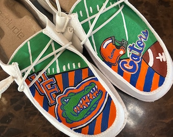 Hand Painted FL Gator Shoes