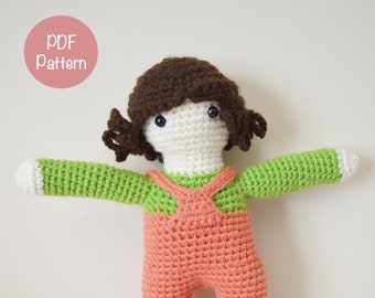 Crochet Doll Pattern (PDF) |Daisy|