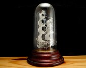 Glass Ship In Display Case