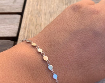 Bracelet “Pünktchen” stainless steel silver