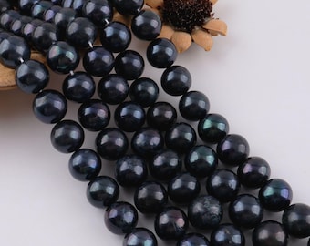 12-13mm Good Quality Peacock Black Pearl Beads, Real Freshwater Pearls, DIY Jewelry Making