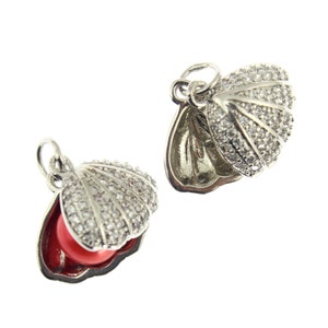 30/%OFSilver plated Blank Pendant Setting,Pendant fit pearl,Personality Necklace Blank Base Setting,Jewelry Unique Base Pearl Wholesale DZ034
