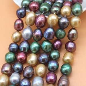 10-11mm Natural Baroque Pearl Beads,Real Irregular Cultured Freshwater Pearls,Good Quality Pearls ,DIY Pearl Jewelry,Full Strand-15.5inches
