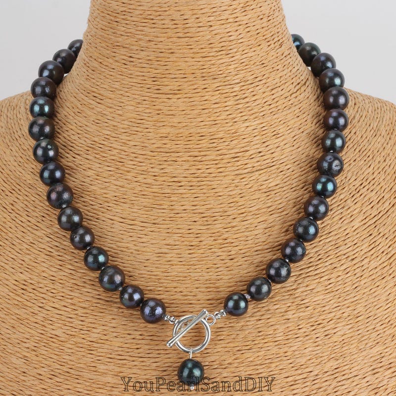 Black Pearl Necklace Etsy — free download