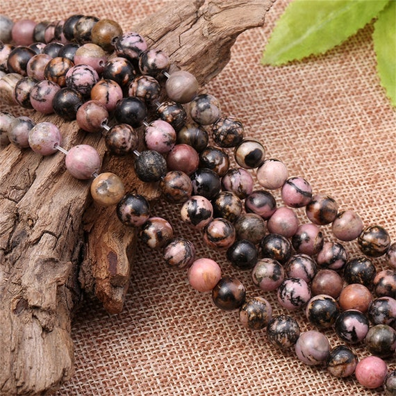 Rhodochrosite beads on sale