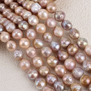 10-14 mm AA + hochwertige natürliche Farbe Edison Perlen, gemischte Farbe Edison Perle, lose Perlen Versorgung, Perle für DIY Schmuck-15.5inches-ADS0010-2