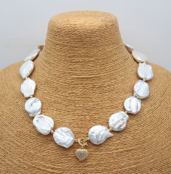 Coin cheap pearls necklace