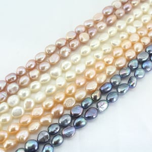 6-7mm Genuine Baroque Nugget Freshwater Pearls,Natural Cultured Loose Pearl Beads,Pearls for DIY Necklace/Earrings,Wholesale Pearls,Gifts