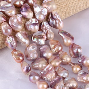 16-18x20-25mm Natural Large Pink Purple Baroque Pearls,Loose Flameball Freshwater Pearls,Real Pearls Supplies,Wholesale,DIY Gifts-YHZ004-3