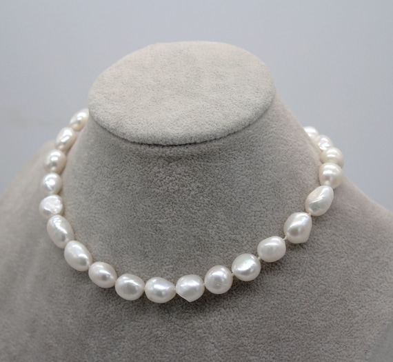 11-12mm Semi-Baroque Pearl Necklace in Box - Necklace/Chain - Jewellery