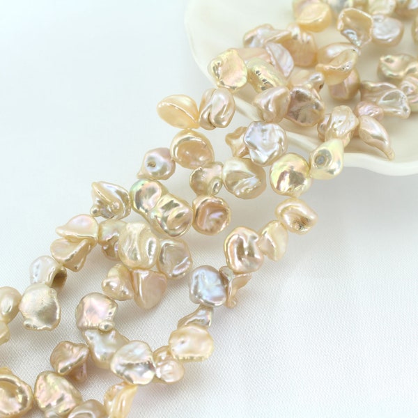 High luster Pink Keshi Freshwater Pearls,Reborn Pearls,Natural Keshi Loose Pearl Beads, DIY Necklace Earring Supplies--NFP37