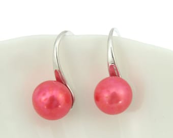 Freshwter Pearl Earrings,Silver Plated Ear Wire Hooks,Earrings Findings,Simple Earwires,Blank Earrings Mounts,DIY Jewelry,Loose Hooks-ER034