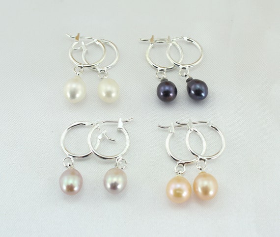 Peach Chandelier Earrings with Dyed Cultured Freshwater Pearls and Shell Dangles Sterling Silver Peach Chandelier Earrings with Dyed Cultured Freshwater Pearls and Shell Dangles Sterling Silver