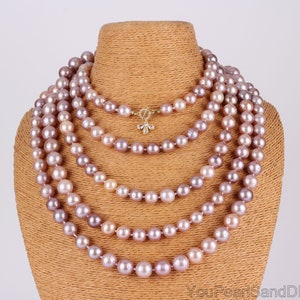 10-12mm Handmade High Luster Natural Color Freshwater Edison Pearl Necklace,Necklace Gift for Women,Statement Necklace,Minimalist Necklace