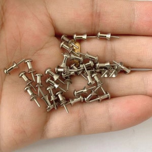 1 Pair-1x11mm Zinc Alloy Pin Post Bracelet Plug Kit for Rubber Silicone Band,Wholesale Pin Posts  Findings,Post For Jewelry Making Bracelet