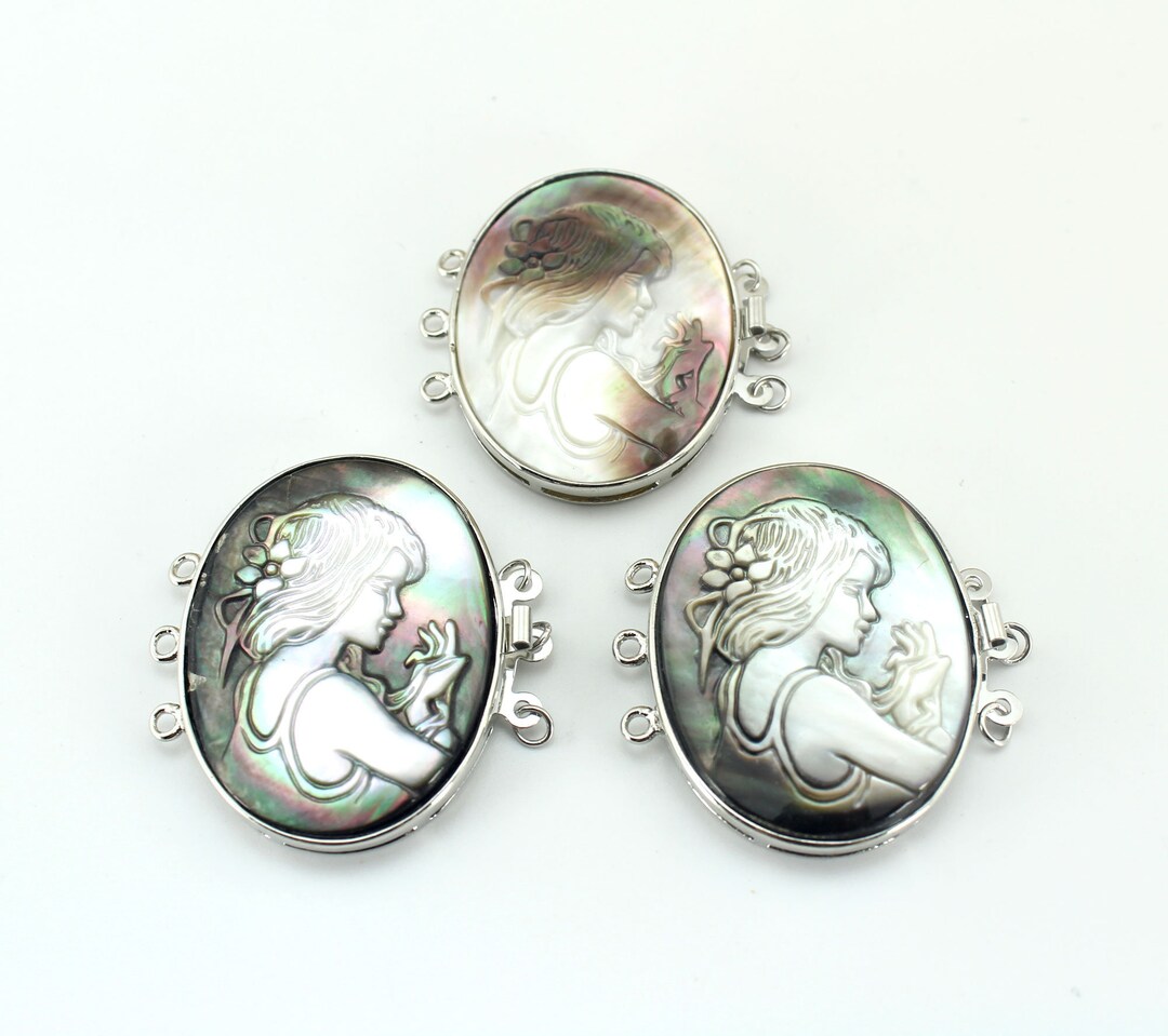 Shell Clasp 3 Rows Clasps,abalone Shell Clasps,mother of Jesus Mary Clasps,clasps ...