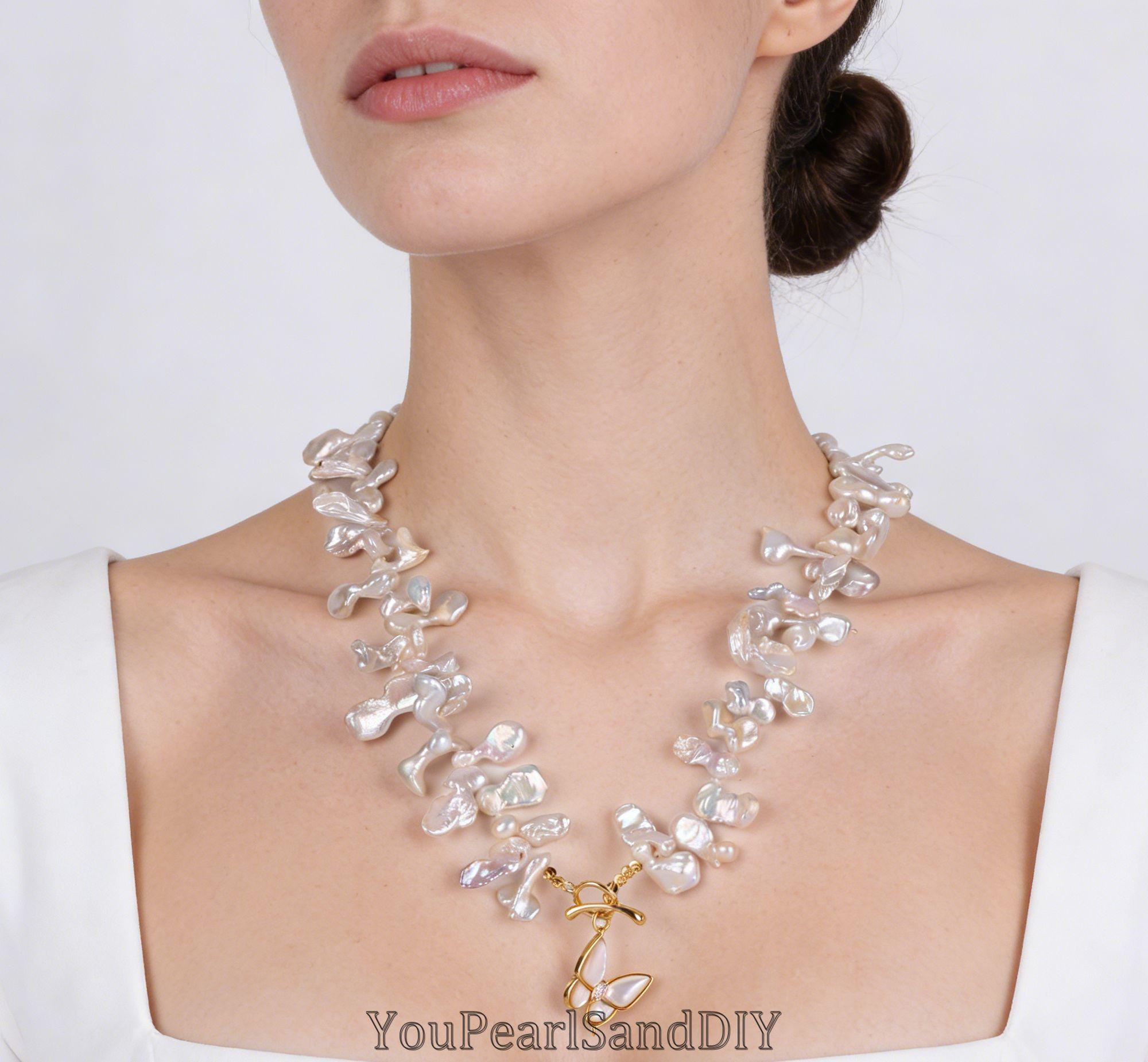 Keshi pearl necklace - Etsy 日本