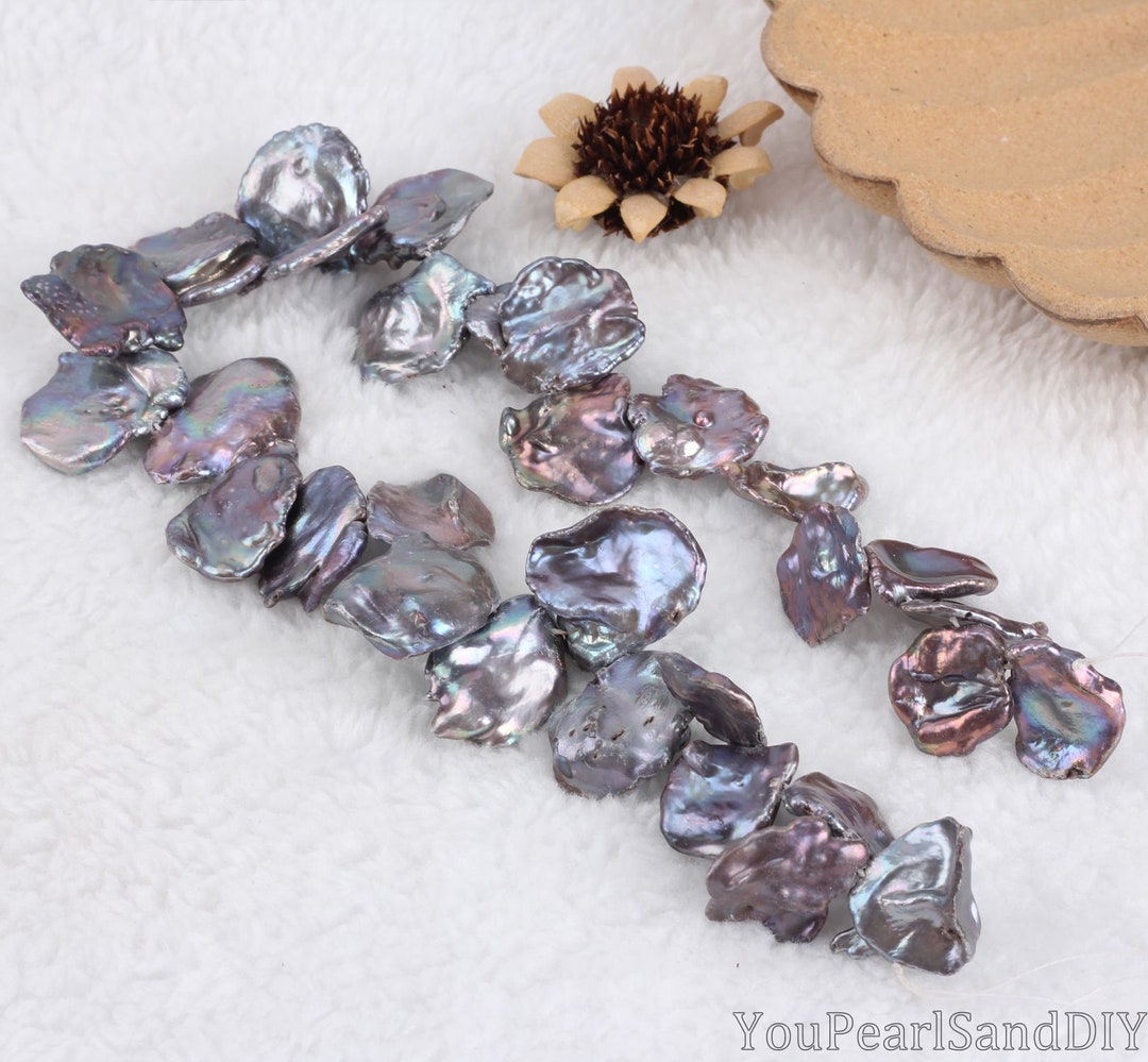 現在開催中のキャンペーン＆お得情報 18-22x23-28mm High Keshi Pearls,loose Petal Black Quality その他