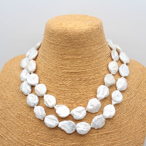 アクセサリー coin pearl necklace Freshwater Coin Pearl Necklace – Matt Harris Designs