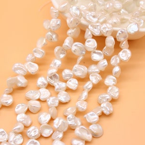 7-8mm High Quality White Keshi Reborn Pearl,Natural Keshi Pearl Supply,Christmas Pearl,Wholesale Pearl,Real Pearl Supply,Wedding Jewelry DIY