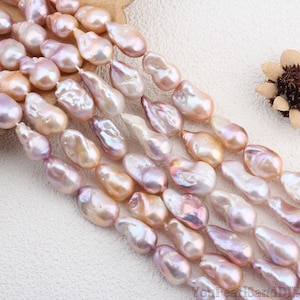 12-15x18-24 mm Natürliche Rosa Lila Barockperlen,Hochwertige Flameball Süßwasserperlen,DIY Perlenschmuck,Wholeslae Perlen,Geschenk-YHZ004-11
