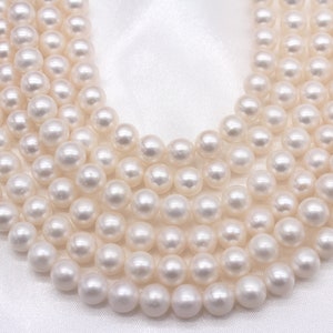 8-9mm AAAAA+ Natural White Round Pearl,High Quality Freshwater Pearl,Loose Pearls For Jewelry Making,Wedding Pearl,Wholesale,DIY Gift-PS2340