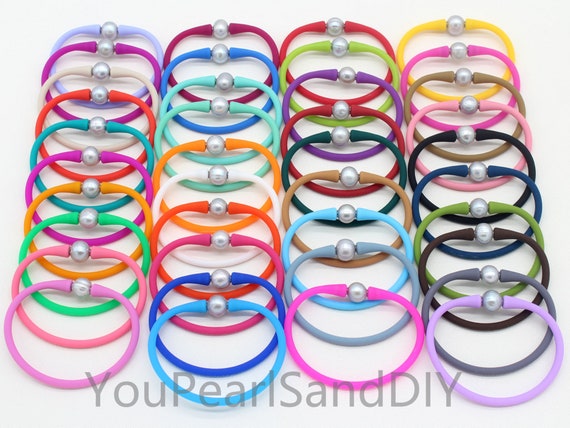 Silicone pearl bracelet wholesale deals