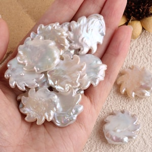 1PC 22-24x22-27mm High Quality Natural Freshwater Pearls,Sunflower Shape Pearl,Sun Shaped Pearls,Loose Pearls Supply,DIY Pearl Jewelry-WH005
