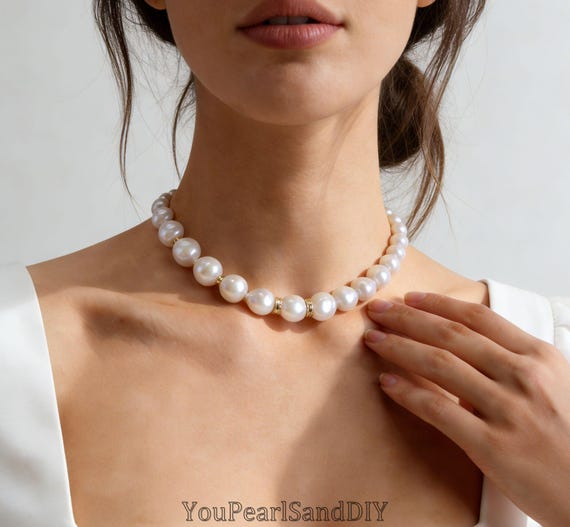 Collier De Perles Ancien - Longueur Totale 68 Cm - Une Perle Naturelle - Occasion