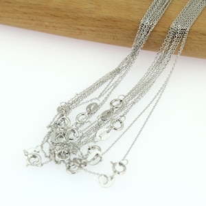 High Quality 925 Sterling Silver Necklace Chain,Finished Chain,Box Chain,Jewelry Chain,Silver Necklace for Women/Men,Jewelry Findings-SC01