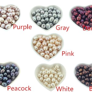 10-11mm Large Hole Pearls,2.2MM Hole Genuine Freshwater Pearls,Potato Oval Pearls,Loose Pearls Supply,Wholesale Pearls,Jewelry Making,DIY