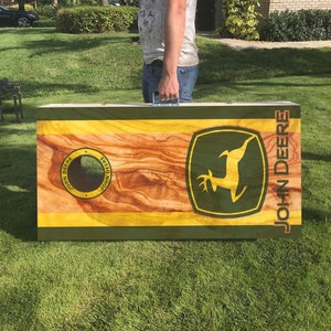 Custom John Deere Cornhole Boards Set with Hinges & Carry | Etsy