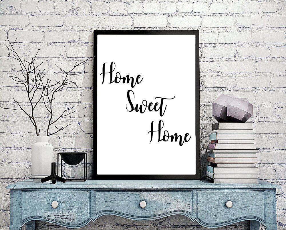 Impresión casera dulce casera hogar dulce imprimible | Etsy